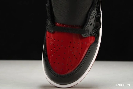 “BRED AIR HIGH PATENT” OG JORDAN 1 0802
